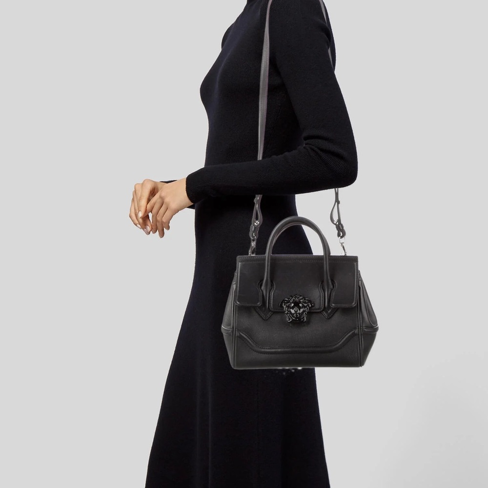 Versace Black Palazzo Empire Bag in Medium